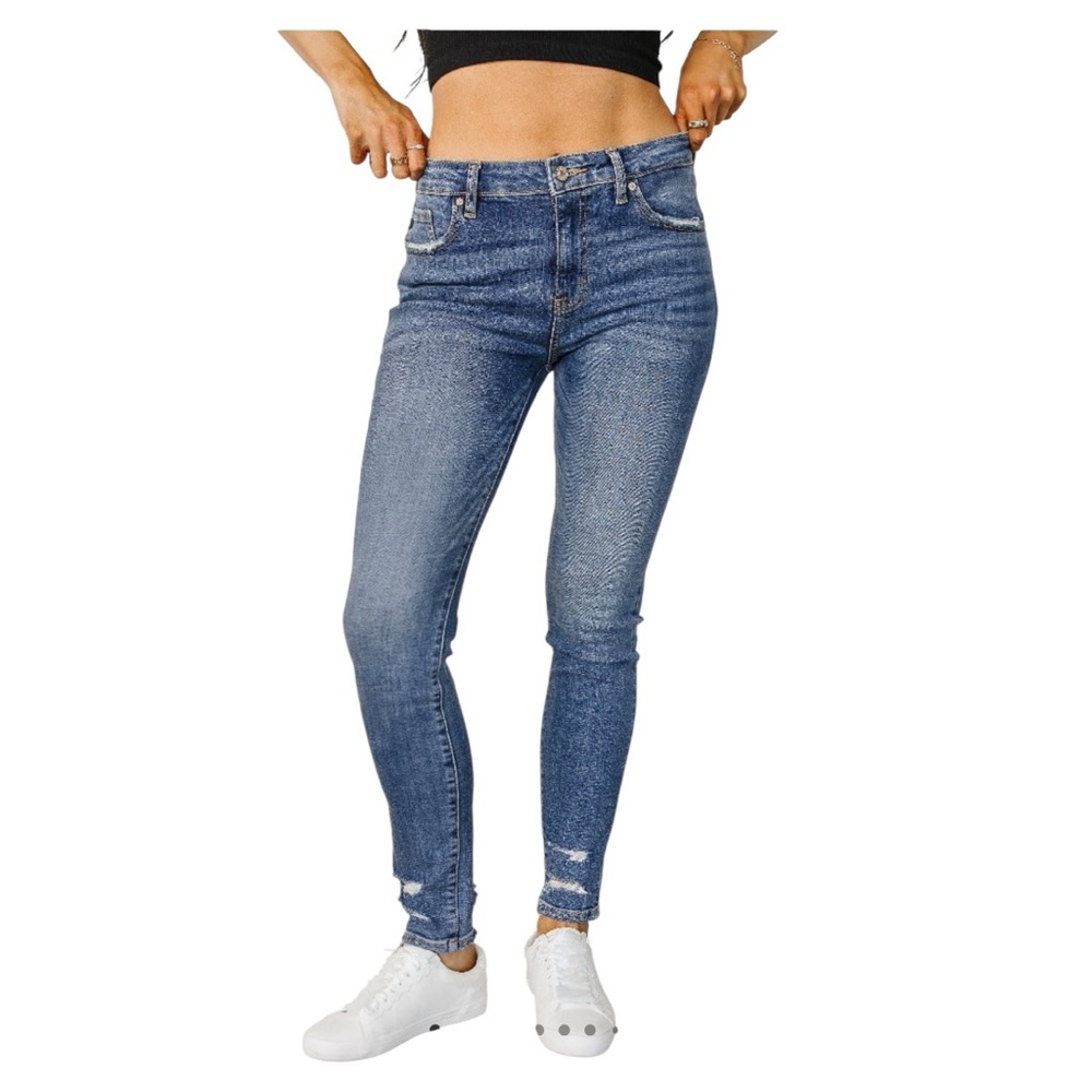 KanCan Lightly Distressed Blue Skinny Jeans